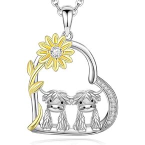 YAFEINI Friendship Necklace 925 Sterling Silver Cute Animal Pendant Friendship Necklace for Women Girls Best Friends Sister