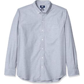 Cutter & Buck Men's Epic Easy Care Stretch Oxford Stripe Button Down Shirt