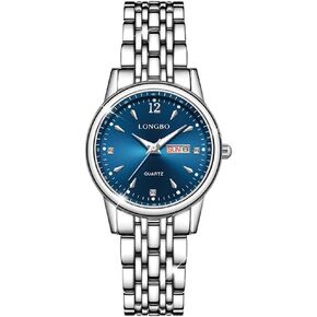 Reginald Fashion Watches for Women Hands Sapphire Stainless Steel Waterproof Quartz Dial Date Week Watches