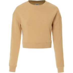 سويت شيرت نسائي قصير من الصوف بأكمام طويلة ورقبة دائرية من MixMatchy in Kuwait