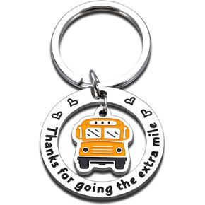School Bus Driver Appreciation Gifts Keychain for Men Women Bus Drivers Thank You Birthday Gift for Bus Driver Truck New Driver Retirement Leaving New Job Christmas Thanksgiving Gift from Student