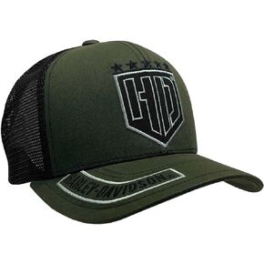 Harley-Davidson Men's H-D Badge Colorblocked Trucker Baseball Cap Green