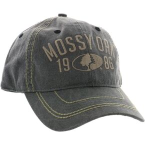 قبعة عادية للرجال من Mossy Oak في الهواء الطلق، قبعة عادية رمادية ناعمة، مقاس واحد