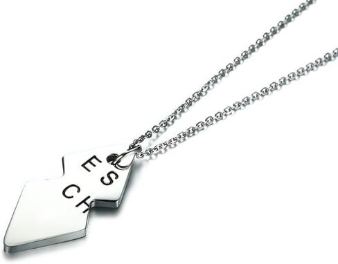 Mealguet مجوهرات الفولاذ المقاوم للصدأ سبليت مطابقة شكل قلب أفضل الكلبات BFF أفضل صديق القلائد ل 3 Bestie، 3 سلاسل in Kuwait