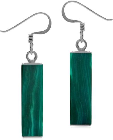 Silvershake Mondern Long Bar linear 925 Sterling Silver Dangle Hook Earrings in Saudi Arabia