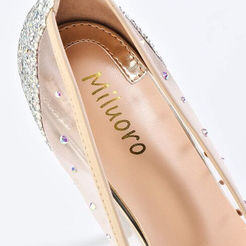 Rhinestone Pointed Toe Silver High Heels Women Pumps Transparent Party Wedding Shoes in Saudi Arabia