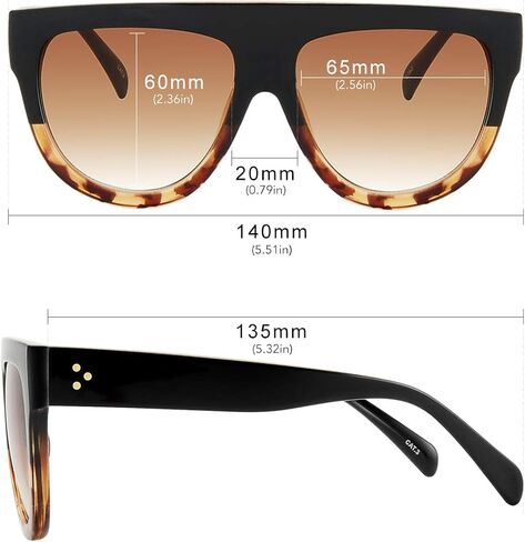 نظارات شمسية عصرية من MEETSUN للنساء، نظارات عصرية ذات ظلال عتيقة in Kuwait