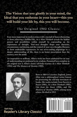 As a Man Thinketh - The Original 1902 Classic (includes The Mastery of Destiny) (Reader's Library Classics) in Saudi Arabia