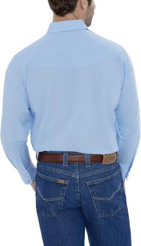 ELY CATTLEMAN Men's Long Sleeve Solid Western Shirt in Saudi Arabia