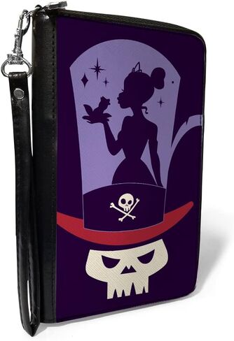Buckle-Down Disney Wallet, Zip Around, The Princess and the Frog Dr Facilier Tiana Top Hat, Vegan Leather in Saudi Arabia