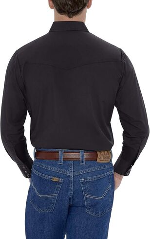 ELY CATTLEMAN Men's Long Sleeve Solid Western Shirt in Saudi Arabia