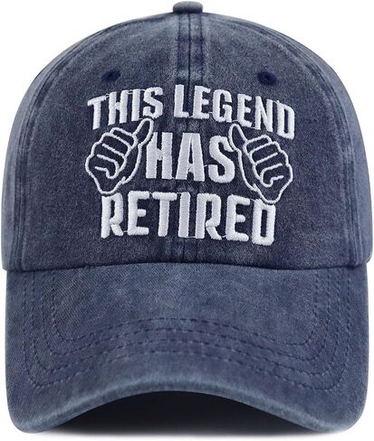 Xpayzere This Legend Has Retired Baseball Cap for Men Women Retirees, Funny Adjustable Washed Cotton Embroidered Hat in Saudi Arabia