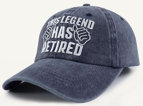 Xpayzere This Legend Has Retired Baseball Cap for Men Women Retirees, Funny Adjustable Washed Cotton Embroidered Hat in Saudi Arabia