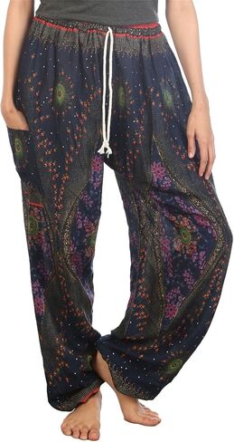 LOFBAZ Harem Pants for Women S-4XL Plus Yoga Boho Hippie Beach Travel Lounge PJs in Saudi Arabia