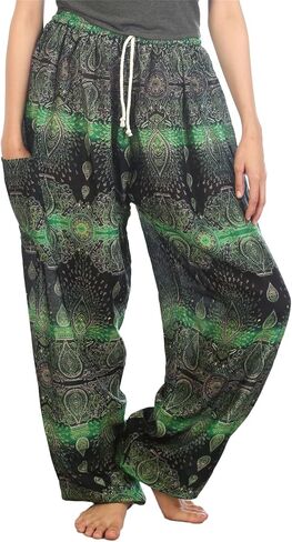 LOFBAZ Harem Pants for Women S-4XL Plus Yoga Boho Hippie Beach Travel Lounge PJs in Saudi Arabia