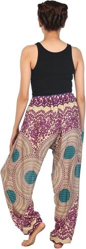 LOFBAZ Harem Pants for Women S-4XL Plus Yoga Boho Hippie Beach Travel Lounge PJs in Saudi Arabia