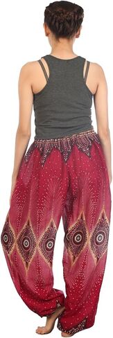 LOFBAZ Harem Pants for Women S-4XL Plus Yoga Boho Hippie Beach Travel Lounge PJs in Kuwait