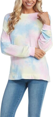Mud Pie Women's Bryant Tie Dye Sweatshirt in Saudi Arabia