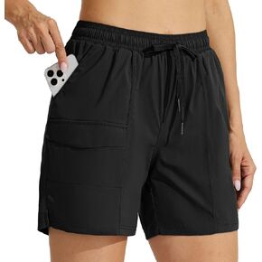 Willit Women's Hiking Shorts 5" Golf Athletic Outdoor Shorts Quick Dry Casual Summer Water Shorts with Pockets