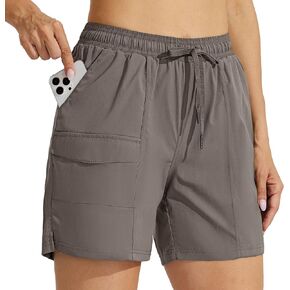 Willit Women's Hiking Shorts 5" Golf Athletic Outdoor Shorts Quick Dry Casual Summer Water Shorts with Pockets