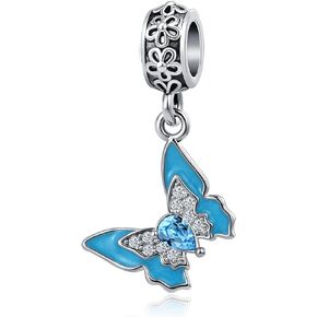 NanMuc Wedding Crown Bowknot Red Wine Camera Best Friend Butterfly I Love Forever Charm Bead Compatible With Pandora Bracelets