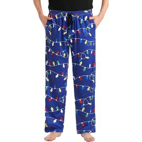 MERIABNY Mens Christmas Pajama Pants Holiday Pajamas for Lounging Sleeping Party