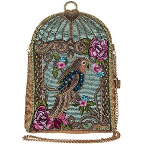 Mary Frances Pretty Parrot Beaded Crossbody Handbag, Multi in Kuwait