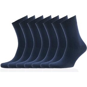 Men's Performance Cotton Cushioned Athletic Crew Socks 7 packs