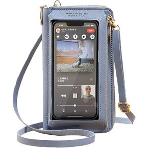 PORT&LOTUS Small Crossbody Handbags for Women Cell Phone Purse Wallet Ladies Women's Clutch PU Leather Shoulder Bags