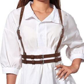 Bodiy Punk Waist Belt Fashion Harness Body Chain Gothic Rave Body Accessory for Women and Girls