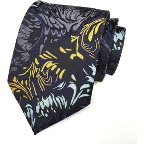 Elfeves Men's Novelty Paisley Ties Cravat Jacquard Luxury Pattern Wedding Formal Necktie