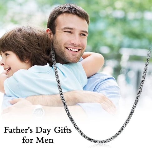 S925 الفضة الاسترليني الإيطالية 2 مم / 3 مم الصلبة البيزنطية سلسلة ربط القلائد للرجال النساء صديقها صديقة تتأكسد سلاسل فضية مربعة مجوهرات هدايا له الأولاد أبي عيد ميلاد الذكرى التخرج، اليدوية في إيطاليا in Kuwait