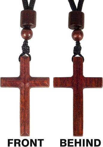 ZYUCWTS Wooden Cross Pendant Necklace for Men Women Boy Girls,Natural Cross for Rearview Car Mirror Pendant,Handcrafted Wood Cross Necklace Jewelry Gift,Religious Pendant Necklace in Kuwait