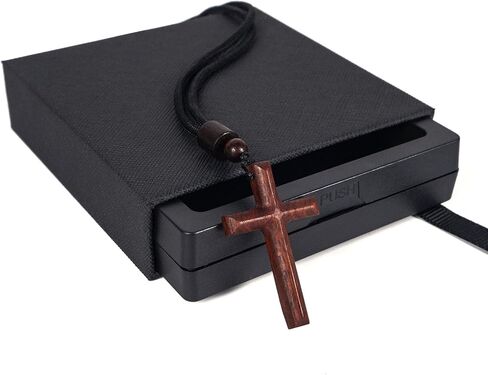 ZYUCWTS Wooden Cross Pendant Necklace for Men Women Boy Girls,Natural Cross for Rearview Car Mirror Pendant,Handcrafted Wood Cross Necklace Jewelry Gift,Religious Pendant Necklace in Kuwait