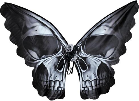 Skeleton Butterfly Wings- Black | One Size- 1 Pc in Saudi Arabia
