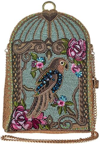 Mary Frances Pretty Parrot Beaded Crossbody Handbag, Multi in Kuwait