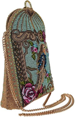 Mary Frances Pretty Parrot Beaded Crossbody Handbag, Multi in Kuwait