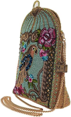 Mary Frances Pretty Parrot Beaded Crossbody Handbag, Multi in Kuwait