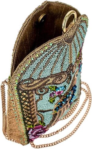 Mary Frances Pretty Parrot Beaded Crossbody Handbag, Multi in Kuwait