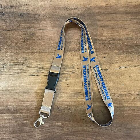 Desert Cactus Embry-Riddle Aeronautical University Daytona Eagles ERAU Car Keys ID Badge Holder Lanyard Keychain Detachable Breakaway Snap Buckle (Gold) in Saudi Arabia