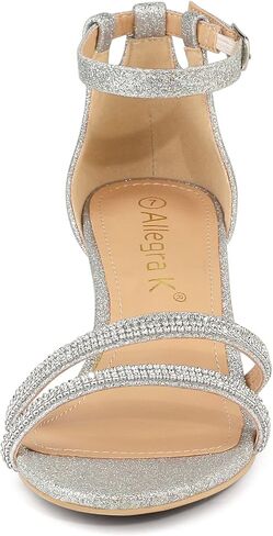 Allegra K Women's Stiletto Kitten Heels Glitter Heel Sandals in Saudi Arabia
