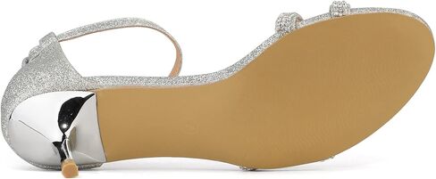 Allegra K Women's Stiletto Kitten Heels Glitter Heel Sandals in Saudi Arabia