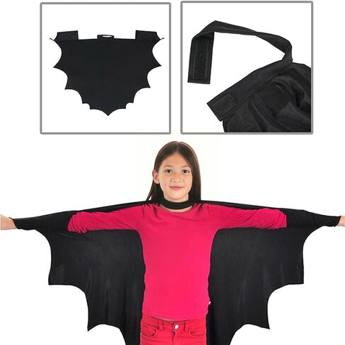 مجموعة إكسسوارات زي الخفافيش للهالوين من NIUEFH عصابة رأس لقناع عين الخفافيش وأجنحة الخفافيش من أجل زي ساحرة مصاص الدماء in Kuwait