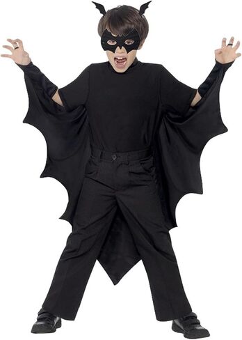 مجموعة إكسسوارات زي الخفافيش للهالوين من NIUEFH عصابة رأس لقناع عين الخفافيش وأجنحة الخفافيش من أجل زي ساحرة مصاص الدماء in Kuwait