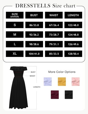 فستان نسائي صيفي كاجوال من DRESSTELLS بدون أكمام وفتحة رقبة مستديرة فستان الشمس المتأرجح بوهو طويل مع جيوب in Kuwait
