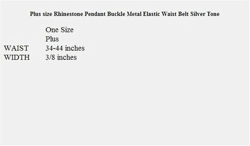 eVogues Plus size Rhinestone Metal Elastic Waist Belt in Saudi Arabia