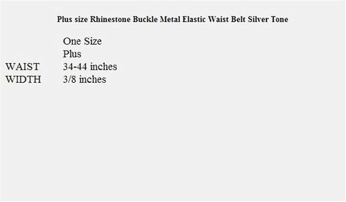 eVogues Plus size Rhinestone Metal Elastic Waist Belt in Saudi Arabia