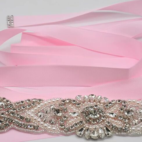 Rhinestone Wedding Dress Belt Bridal Belt,Bridesmaid Gown Sash for Wedding Bride/Baby Shower Dress in Saudi Arabia