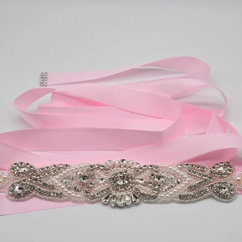 Rhinestone Wedding Dress Belt Bridal Belt,Bridesmaid Gown Sash for Wedding Bride/Baby Shower Dress in Saudi Arabia