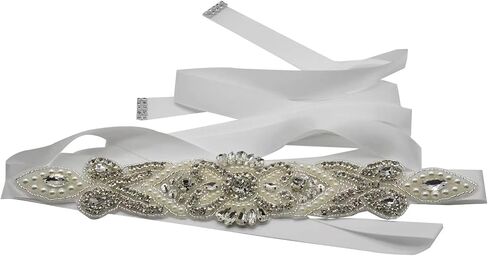 Rhinestone Wedding Dress Belt Bridal Belt,Bridesmaid Gown Sash for Wedding Bride/Baby Shower Dress in Saudi Arabia